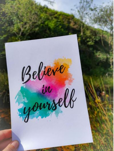 YPE Believe in Yourself Art Print