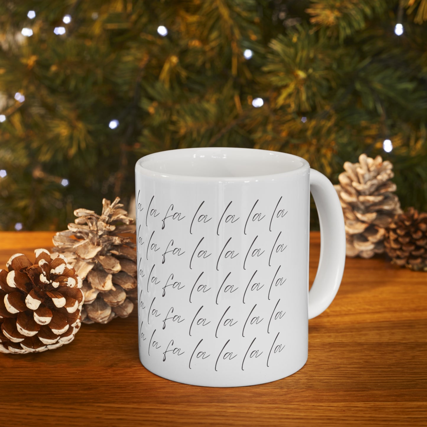 Falalala Christmas Mug - Ceramic Mug 11oz