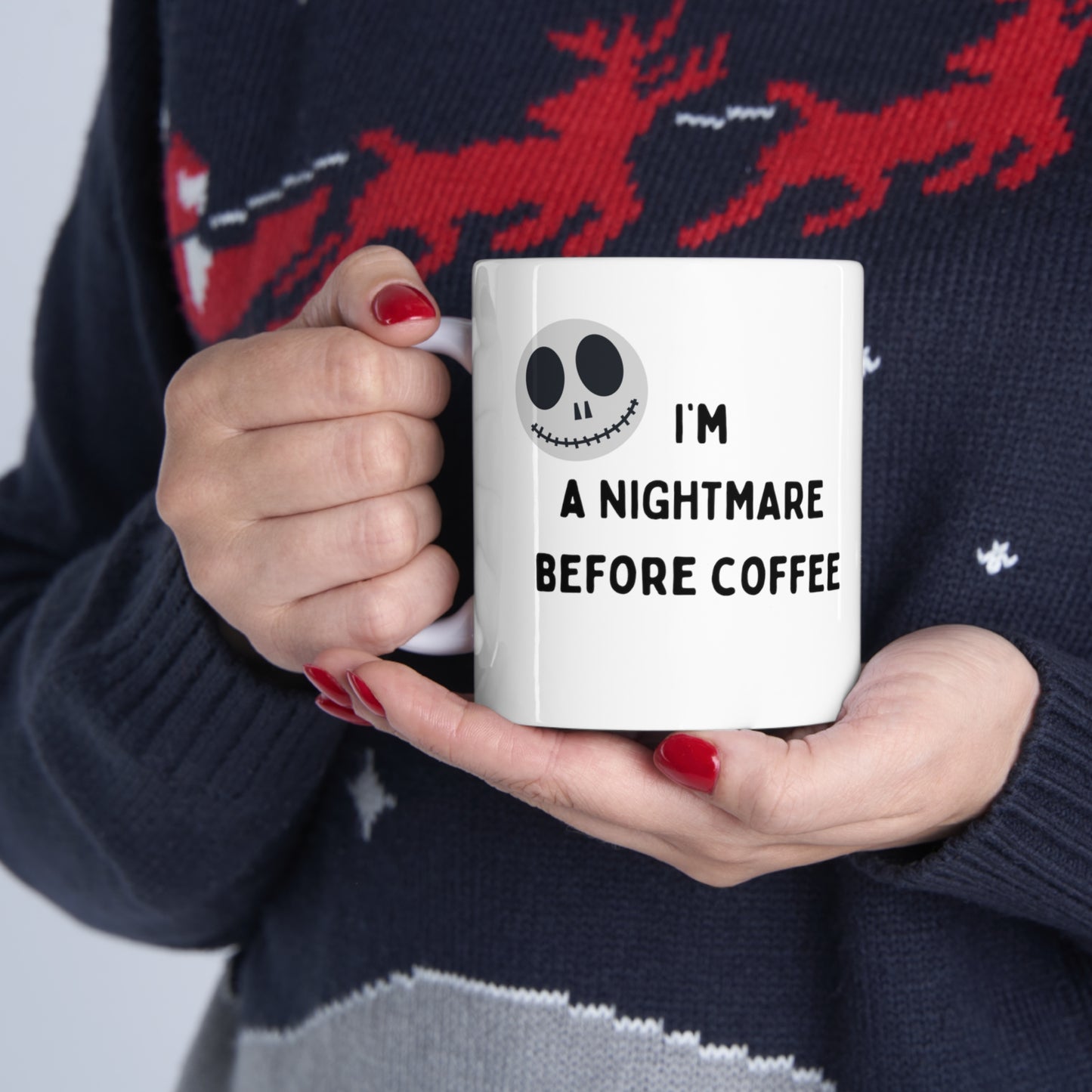 Nightmare Before Coffee Mug - Halloween Ceramic Mug 11oz