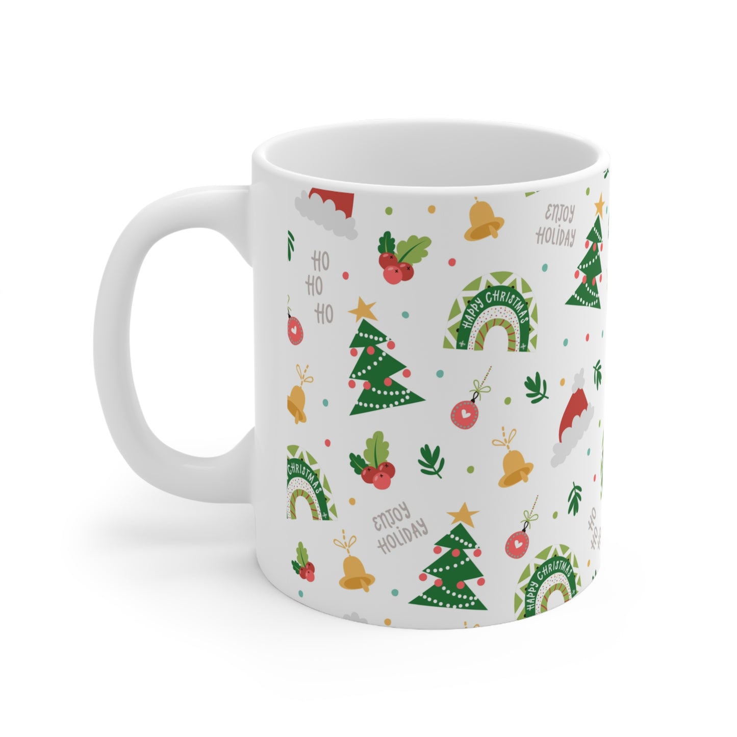 Cute Christmas Pattern Mug - Ceramic Mug 11oz