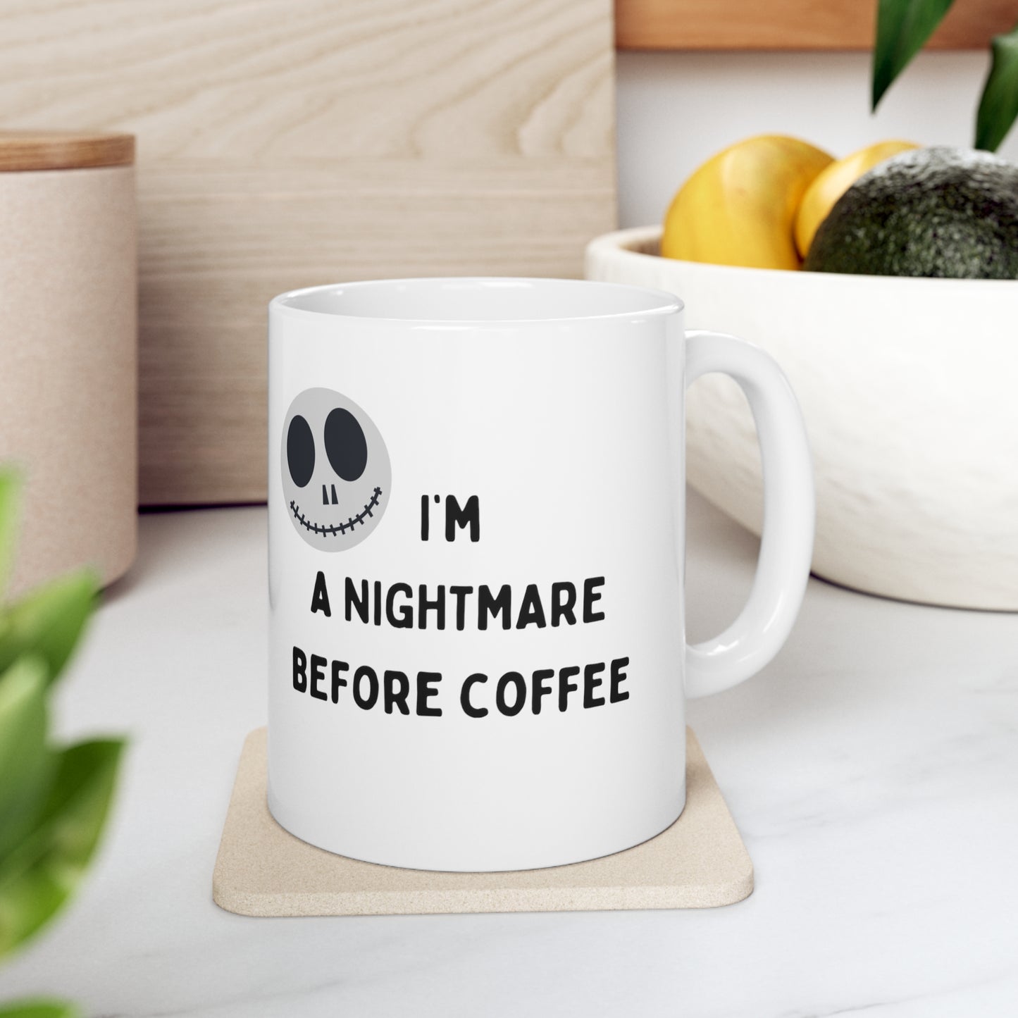 Nightmare Before Coffee Mug - Halloween Ceramic Mug 11oz