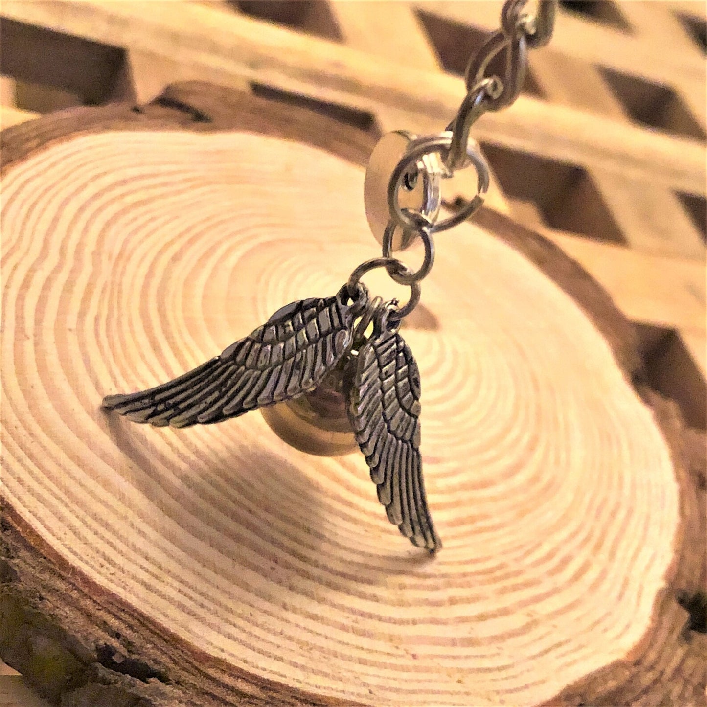 Wizard Inspired Golden Ball Winged Keyring