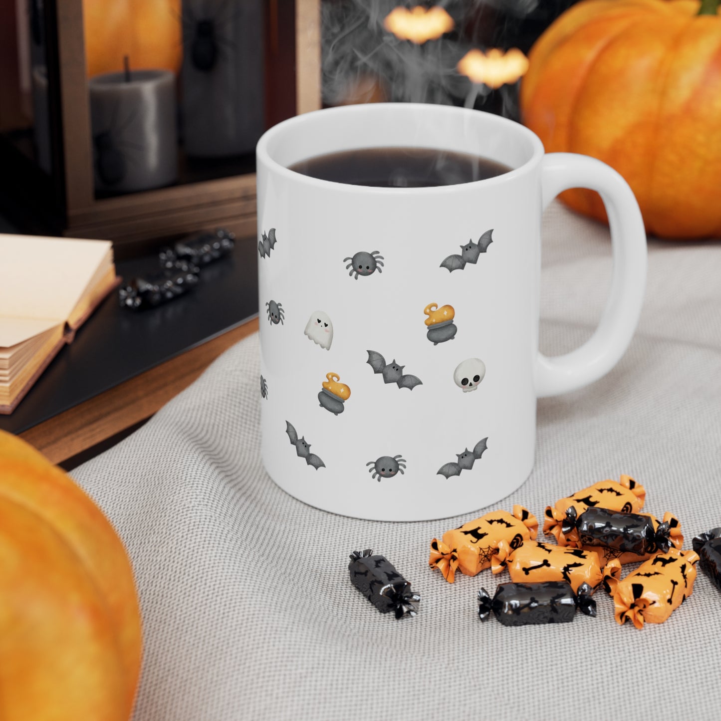 Halloween Cute Pattern Mug - Ceramic Mug 11oz