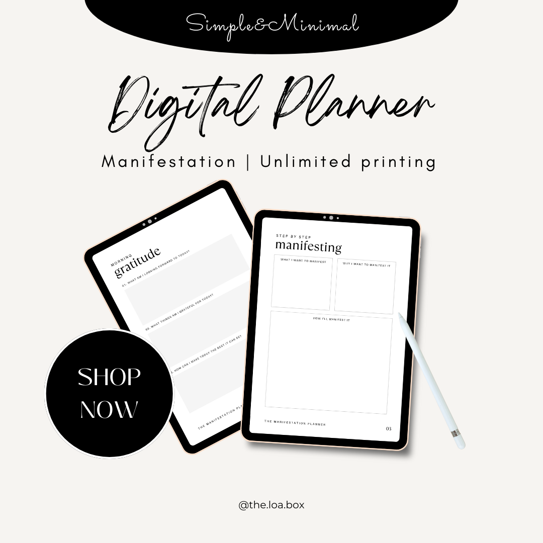 Manifestation Planner (Sunset lamp edition) - Digital eBook