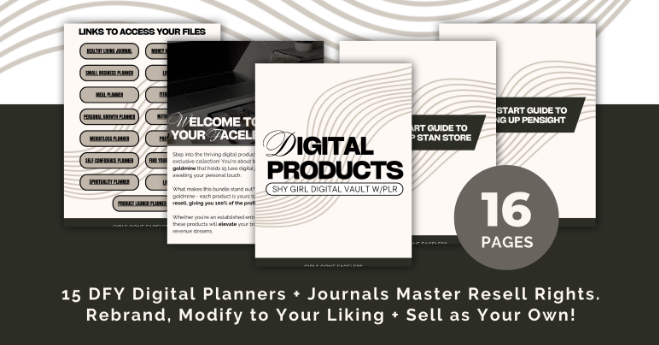 15 Done For You Digital Planners + Journals