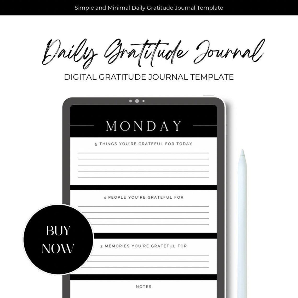 The Gratitude Journal - Digital Planner