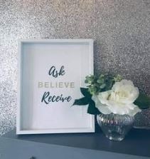 Ask Believe Receive Art Print