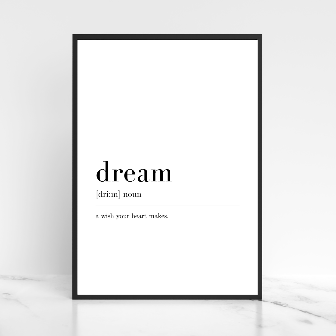 Dream Definition Print - Digital Download