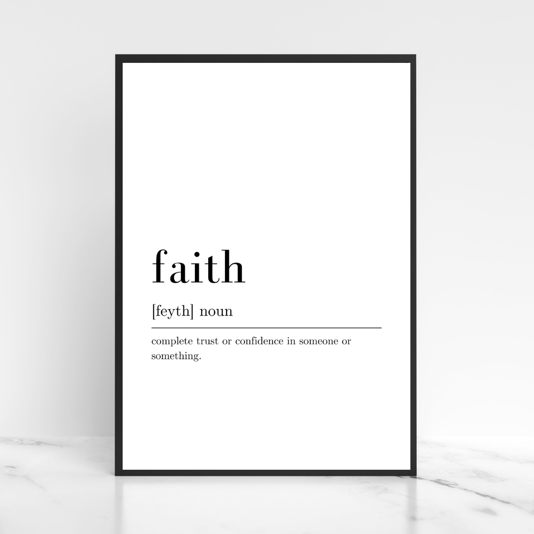 Faith Definition Print - Digital Download