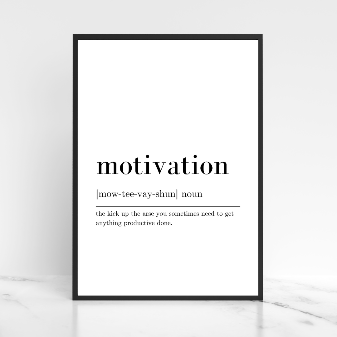 Motivation Definition Print - Digital Download