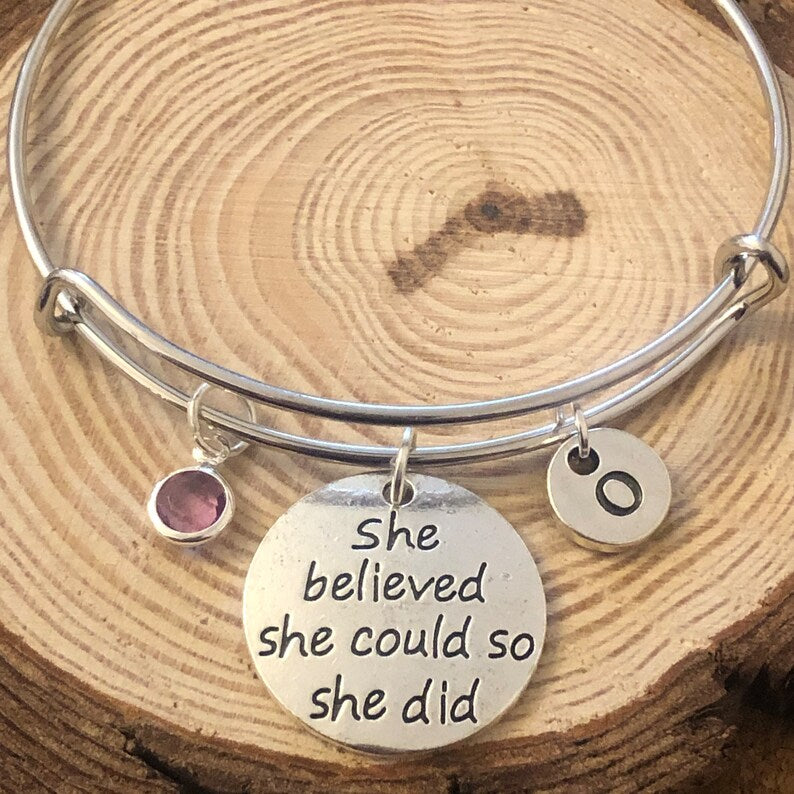 She Believed She Could Bangle