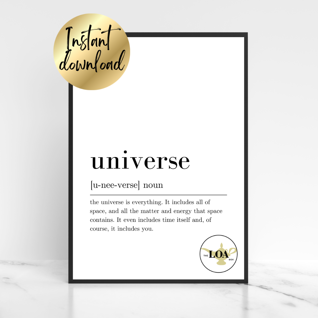 Universe Definition Print (Version 1) - Digital Download