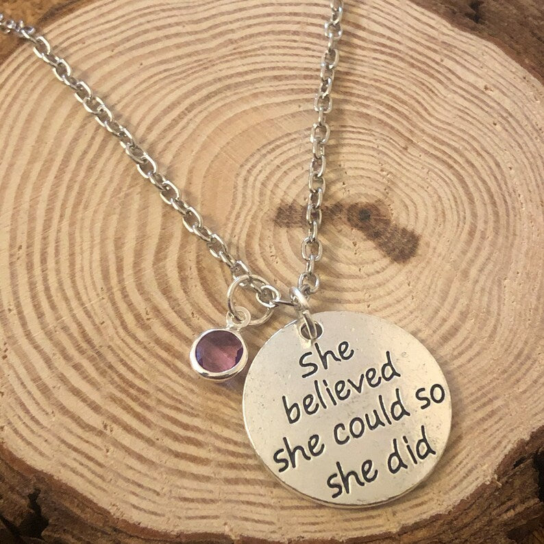 She Believed She Could Necklace